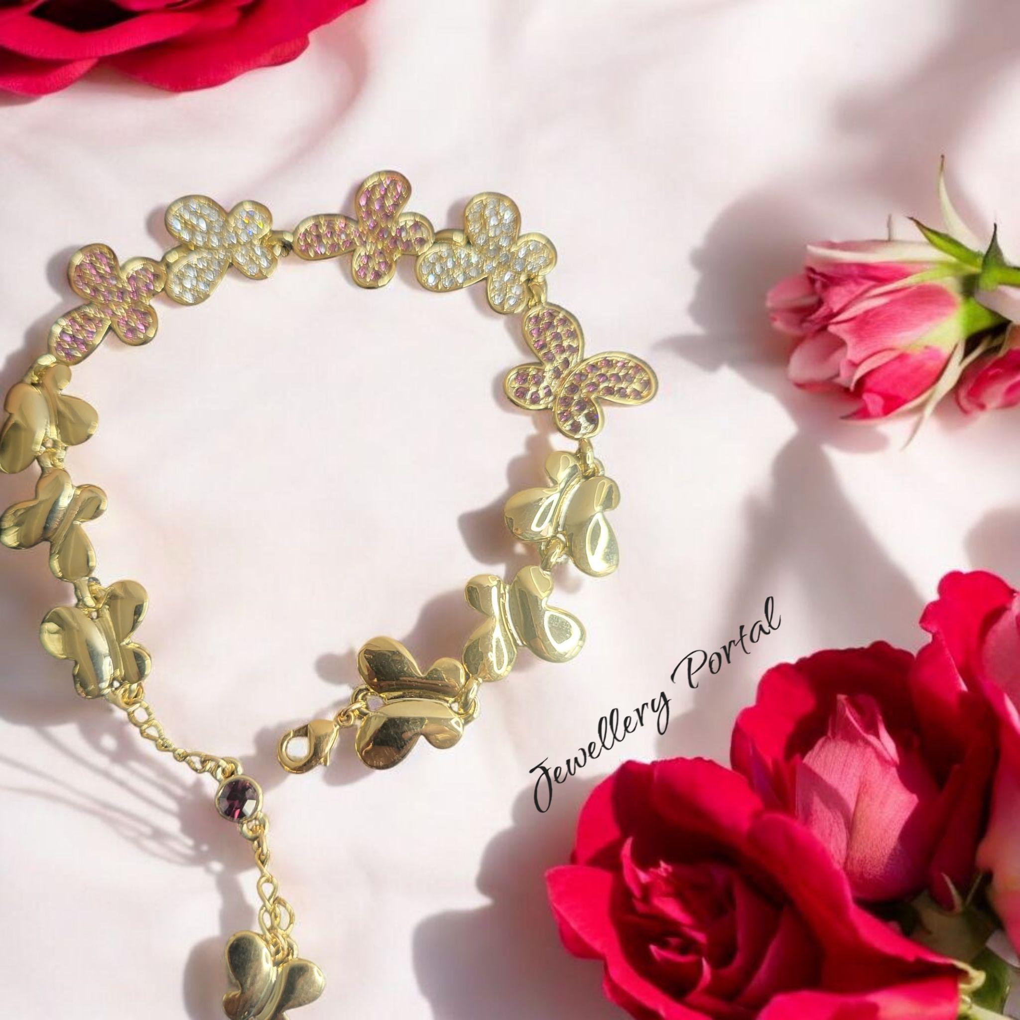 Fluttering zircon crystal silver elegance