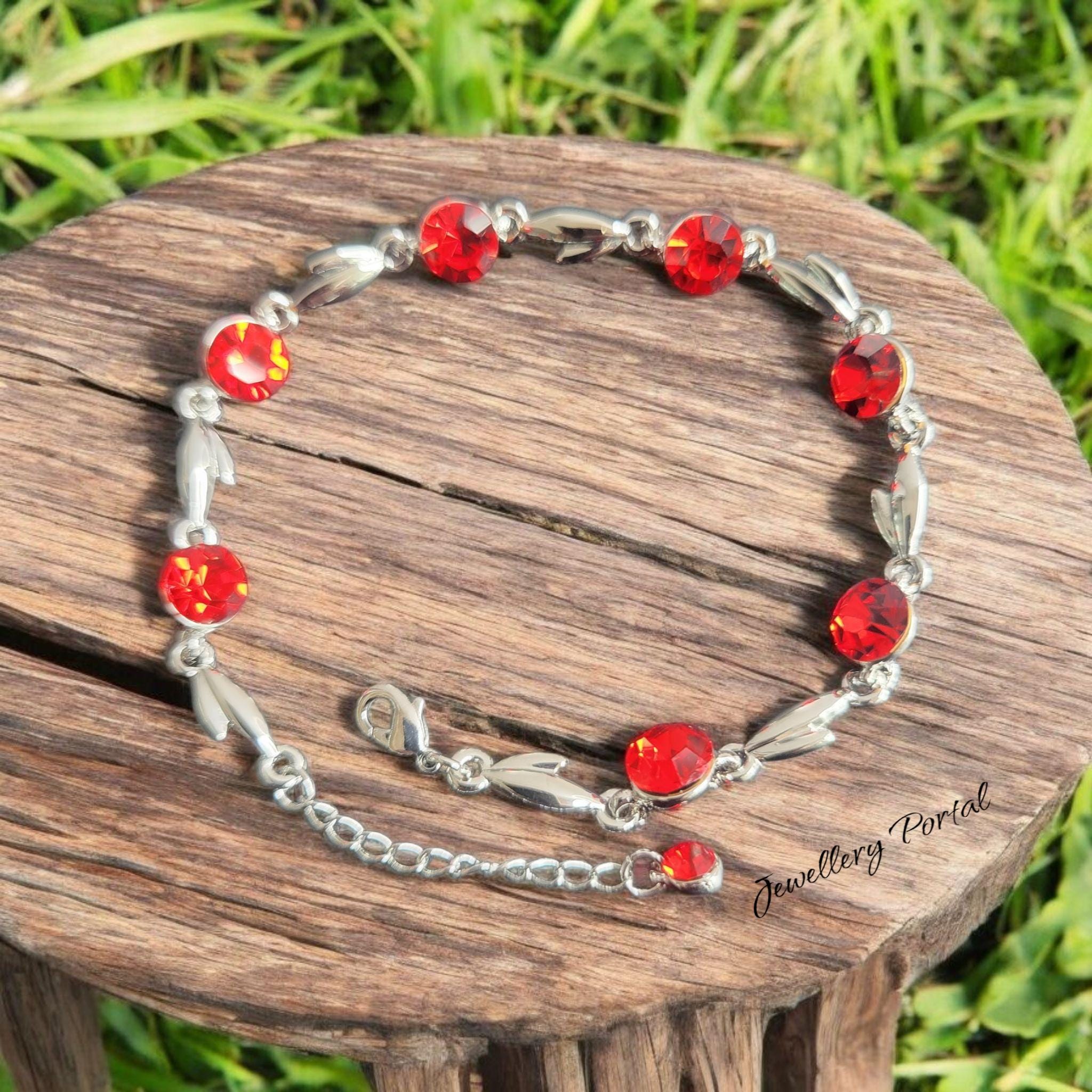 Zircon crystal wave the dainty charm bracelet