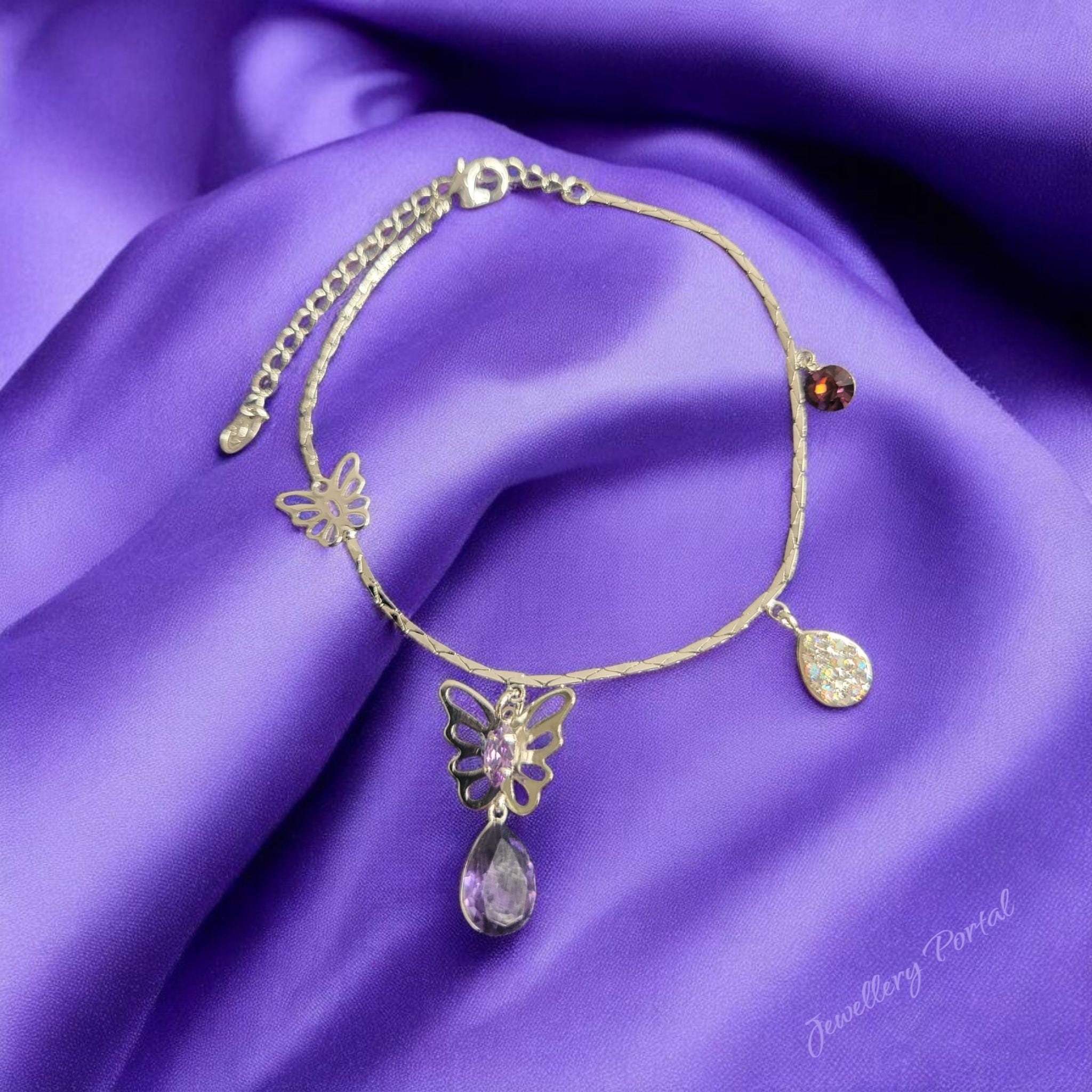 Fluttering elegance stainless steel butterfly bracelet